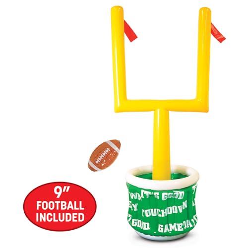 Image of Beistle Inflatable Goal Post Drink Cooler Football Party Tub 74 x 28 Inch