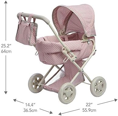 Baby 16" Doll Pram Stroller Buggy Pushchair Toy Gift by Olivia's World OL-00003