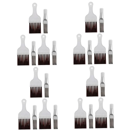 MAGICLULU Kit De Nettoyage De Climatisation 4 Ensembles Brosse De Nettoyage De Radiateur Fine Pour Peigne À Ailettes De Climatiseur