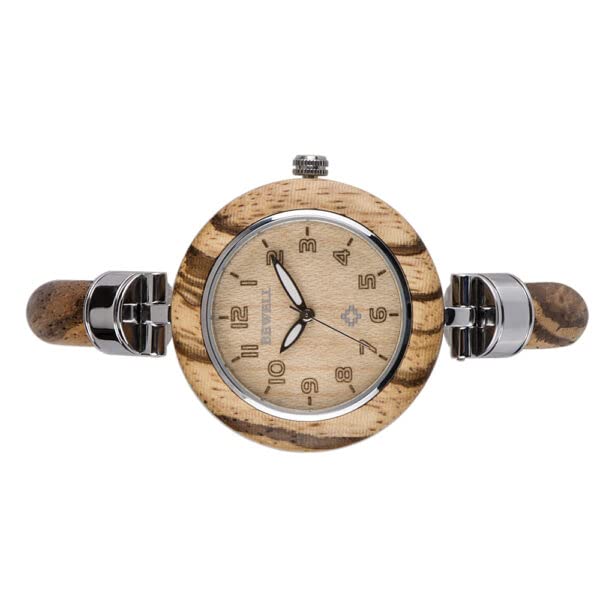 BEWELL IP Silver+Zebra Wood for Women, Equipped with Japan Quartz Movement,ATM Water Resistant (B0B65G16R2) Amazon Price History, Amazon Price Tracker