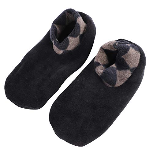 Image of Womens Non Slip Grip Socks Leopard Print Soft Cozy Thick House Indoor Boot Sock Shoes Winter Thermal Fleece Slipper Socks