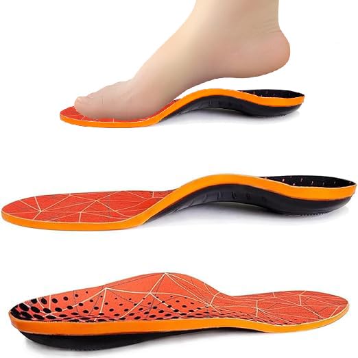 SAMDAKALOrtho Flexx High Arch Support Insoles,Arch Insoles for Men Women Ortho Flexx Arch Support Orthotics Insoles-Printing||L