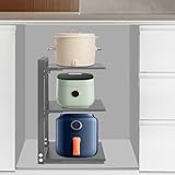 Qualité supérieure. Ce support de rangement pour casseroles est fabriqué en acier au carbone de haute qualité, garantissant robustesse et durabilité. Il peut accueillir une grande variété d'ustensiles de cuisine, y compris les casseroles et poêles en fonte les plus lourdes. Ses pieds réglables assurent une stabilité optimale et évitent les rayures.