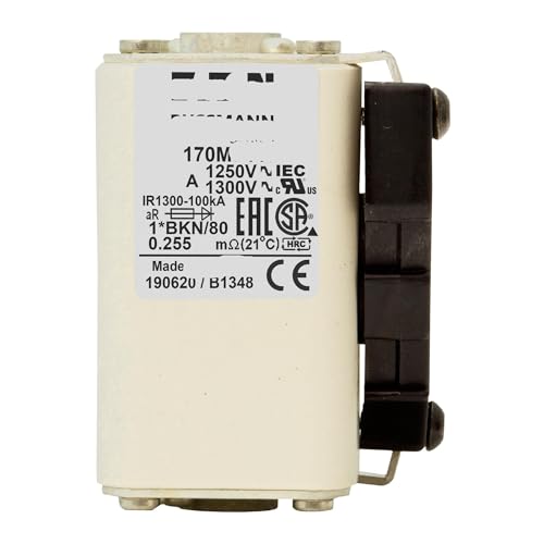 Fusible 170M3443 série Cube standard européen avec fixation à contact plat