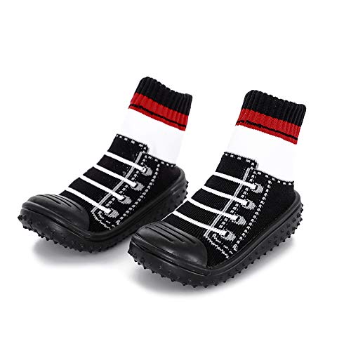 HOWELL Unisex Baby Socks Shoes Anti Slip Floor Socks with Soft Rubber Bottom Infant Newborn Cotton Sock Boots2