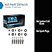 TRQ Spark Plug Kit 12 Piece Iridium Spark Plugs Compatible with 2011-2017 Ford Edge Explorer F-150 Flex Mustang Police Interceptor Sedan Utility Transit T250 T350 HD 2011-2016 Lincoln MKS MKT MKX MKZ