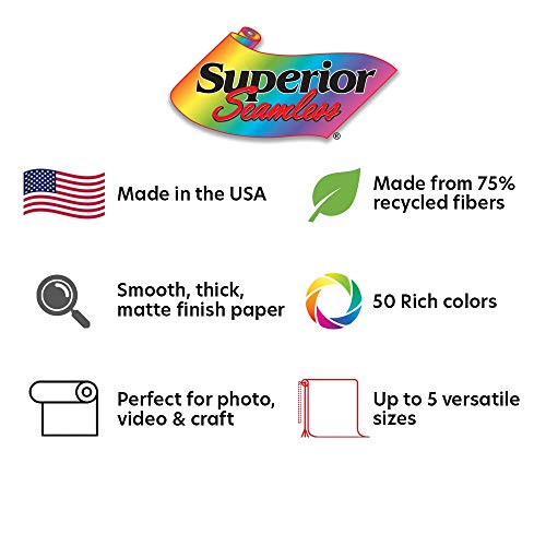 Superior Seamless Photography Background Paper, #17 Carnation Pink (53 inches Wide x 18 feet Long)