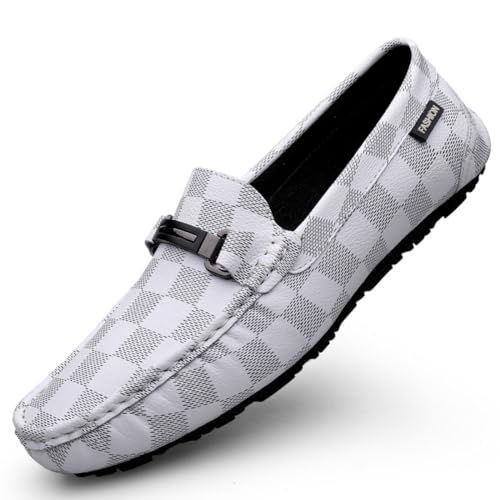Mocassini da Uomo Scarpe Traspiranti Casual Mocassini in Pelle Fatti a Mano Slip On Driving Business Shoes38-49 EU