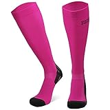 Abgestufte Kompression Socken für Männer & Frauen EU 43-47 // UK 9-12 Rosa - 1 Paar