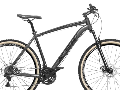 Bicicleta Aro 29 MTB KSW XLT100 18v Freios Hidráulicos e K7,19,Grafite Preto
