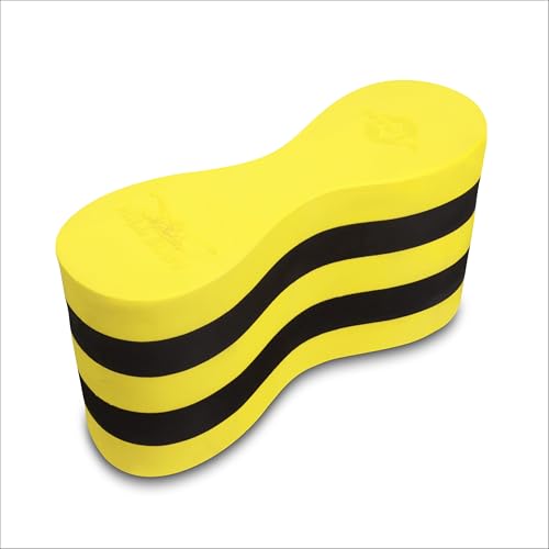 Image of Nivia Pullbuoy, Training Equipment, Swimming Equipment for Kids /Adults - Yellow /Black