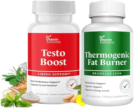 Dr. Vitamin Testo Boost Supplement for Men & Thermogenic Fat Burner