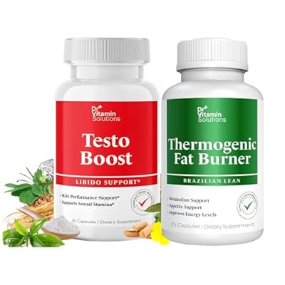 Dr. Vitamin Testo Boost Supplement for Men & Thermogenic Fat Burner