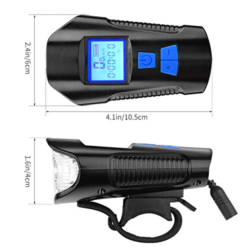 image for AOPOY LED Bicycle Light Set, USB Rechargeable Bike Light Set with Free