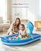 QPAU Unique Gifts for One Year Old,Blue Whale Toy Splash Pad for Toddlers,Inflatable Pool for Birthday Girl＆Boy Gifts 1 Year Old Girl＆Boy Gifts