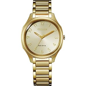 Citizen Eco-Drive Dress Classic EM0752-54P - Women's Gold-Tone Stainless Steel
