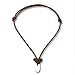 Bushcraft Fire Starter Necklace | Modern Day Flint & Steel Two-Part Pendant | Rich Cowhide Leather | Tied with Classic Mountaineering Knots | Lifetime Guarantee