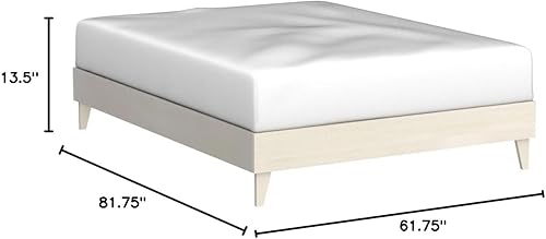 Miniatura 2 de CARDINAL & CREST Base de cama de madera, fabricada con 100% pino neozelandés, base de colchón sólida, listones de pino prensado, fácil montaje,