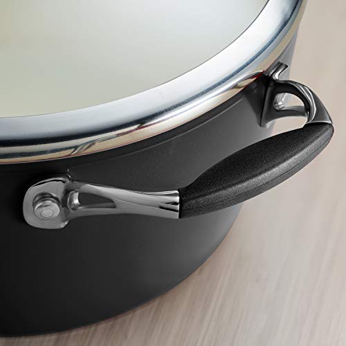 Tramontina Deluxe Covered Deep Skillet Aluminum 11-Inch, Metallic Black, 80110/021Ds #TOP4