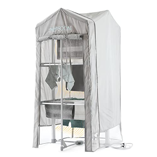 drysoon Mini 3-Tier Heated Airer Cover Reduce Drying Time Improve Airer Performance