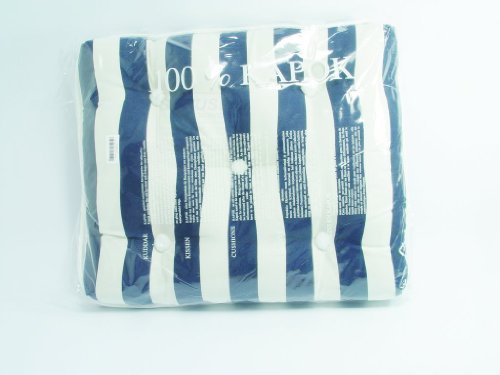 Preisvergleich Produktbild Kapok-Kissen einzeln blau - weiß