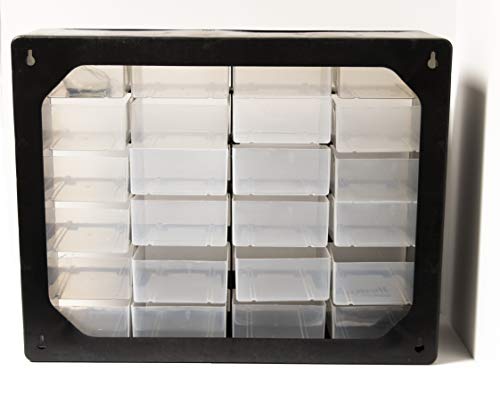 Homak 24-Drawer Parts Organizer, Black, HA01024152 - Thumbnail 7