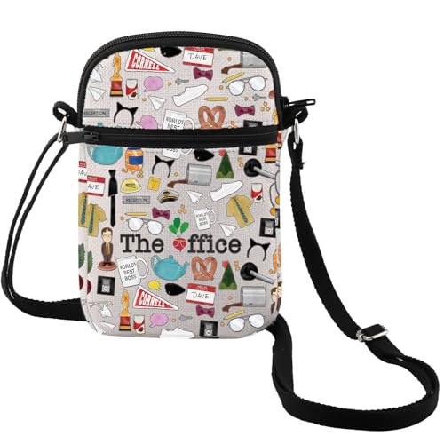 MEIKIUP Funny Crossbody Bag Office Fans Gift TV Show Merchandise Shoulder Bag Theme Bags