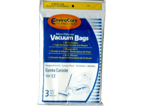Sac Eureka EX Microfiltration haute performance pour capture de poussière