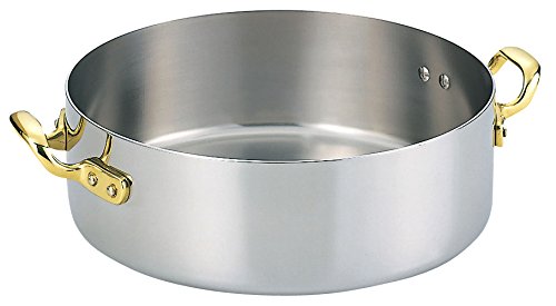 Amazon｜和田助製作所 電磁両手鍋 浅型 24cm 3464-1240｜両手鍋
