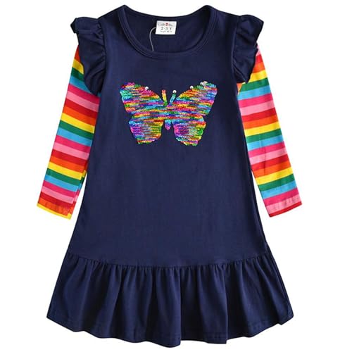 Image of VIKITA 2017 Girls Embroidery Cotton Long Sleeve Flower Dresses LH5460 for 1-8 Years ?-