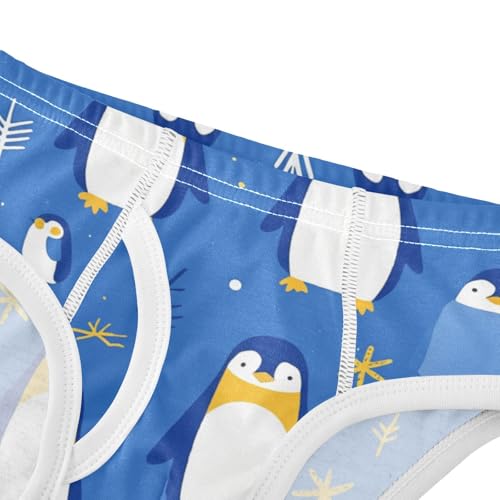 KLL Seamless Pattern Penguins Baby Boys Comfort Boxer Briefs Breathable Children Undies4