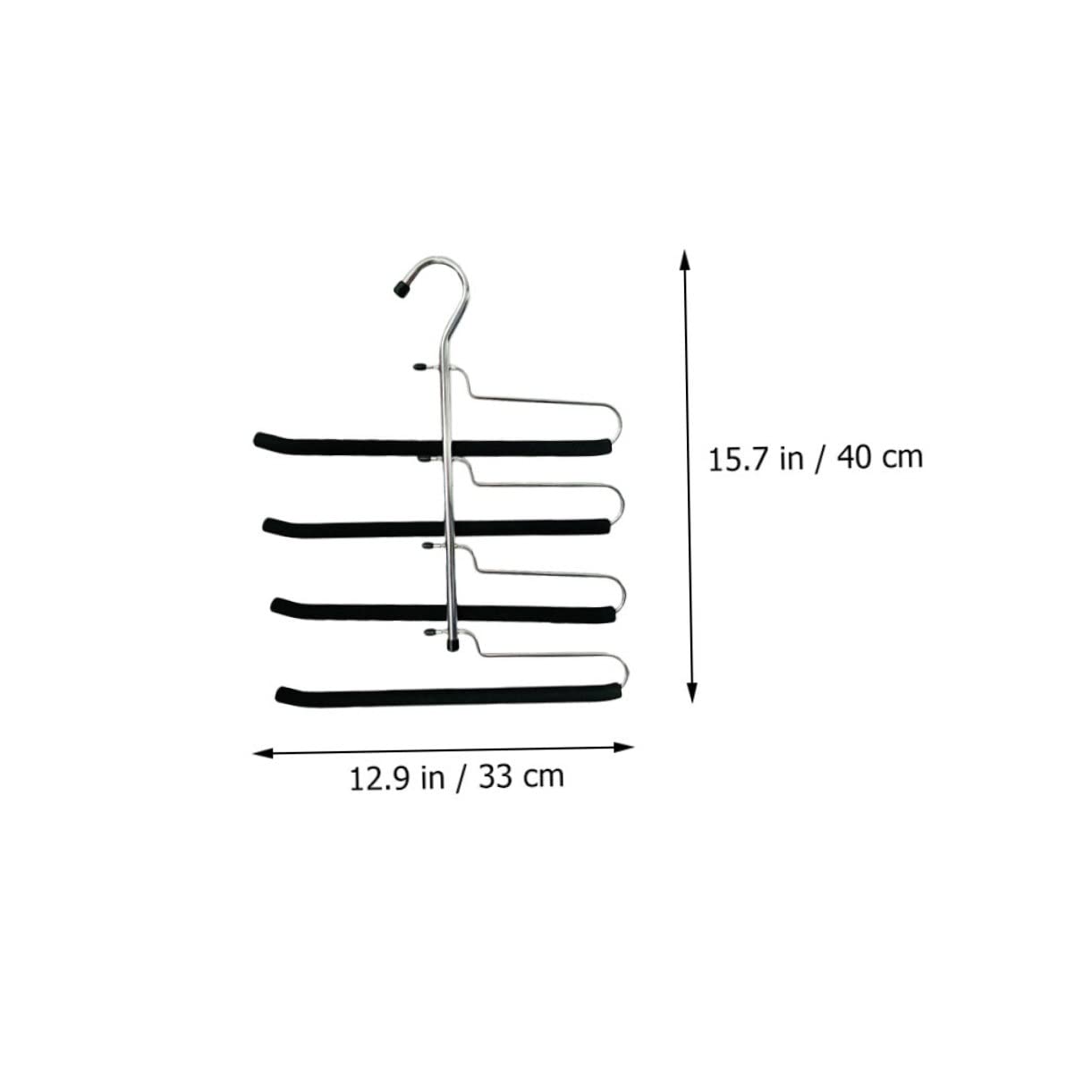 Cabilock Space-Saving Traceless Clothes Hanger Skid-Proof Pants Hanger Set Material Construction