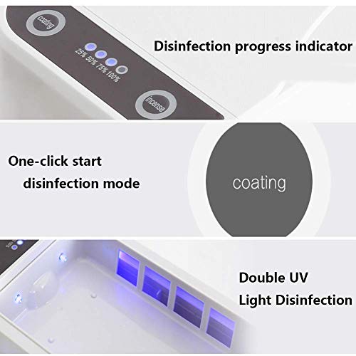 Cell Phone Sanitizer UV, Portable UV Light Smart Phone Sterilizer, Cell Phone Cleaners UV Light Sanitzier Box,Aromatherapy Function Disinfector for iOS Android Smartphones Jewelry Watch