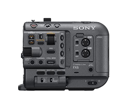 Top View of SONY ILME-FX6 with Handle