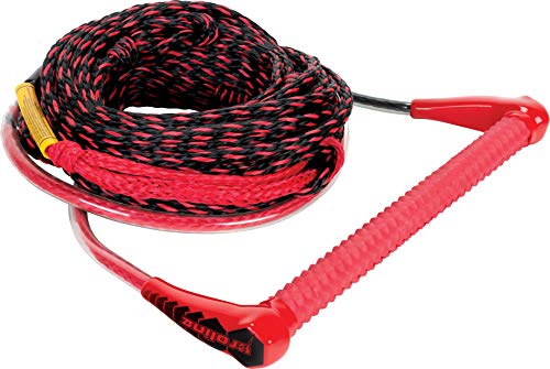Proline by Connelly 65' Launch Wakeboard Rope and Handle Package, Poly-E Line, EVA Handle, Red
