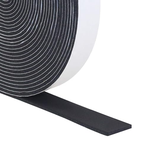Image of DGSL Foam Weather Stripping, 1 inch x1 /16, 34.5Ft Door Window Seal Tape