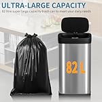 BestOffice 22 Gallons Automatic Sensor Large Kitchen Trash Can with Stainless Steel, Touchless Garbage Bin with Lid for Kitchen, Home, Office Waste Bin 82L - Image 5