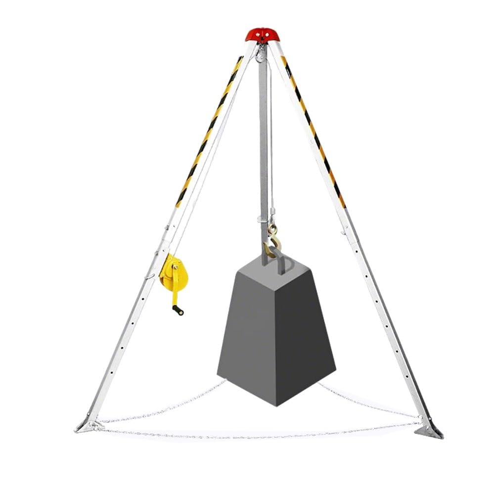WQPMRMG Confined Space Tripod Kit 540 830 1180 Kg Winch Fall Protection Industrial Construction Rescue Equipment 1800IB 98ft