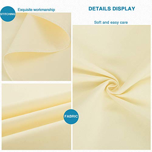 FLXXIE Microfiber Pillow Cases Standard Size, Soft Pillowcases with Envelope Closure, Wrinkle, Stain Resistant Pillow Covers, 20x26, Ivory