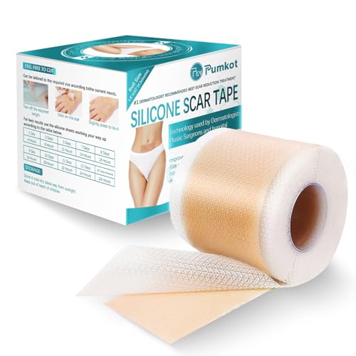 Silicone Scar Sheets, Silicone Scar Tape(1.8” x 157” Roll-4M), Sc...