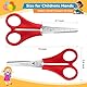 MUYAPAY 15 Stück Schere Kinder, Hochwertige Edelstahlklinge Papierschere Gerundete Kinderschere, Linkshänder Schere Kinder, Schulschere, Bastelschere Kinder Set Ideal für Kinderhände (5 Farben)