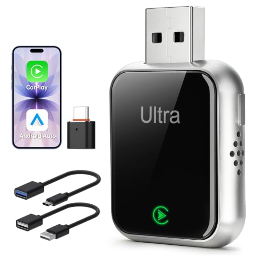 Ultra-Mini-Wireless-CarPlay-Android-Auto-AdapterPlug-PlayNo-Lag Ultra Mini Wireless CarPlay & Android Auto Adapter,Plug & Play,No Lag - Image 1