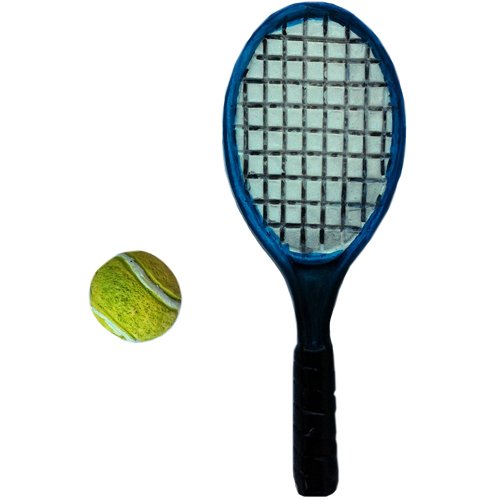 Preisvergleich Produktbild Mini Tennisschläger mit Ball, ca. 62mm [Spielzeug]