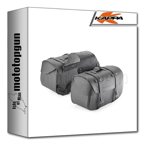 Made in Italy kappa borse laterali kmlw01 16-25 lt + portaborse laterali compatibile con yamaha yzf 600 thunder cat 1996 1997 1998 1999 2000 2001 2002 mototopgun