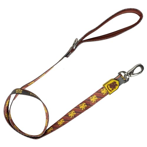 Guinzaglio per cani di Harry Potter - Taglia M - Moschettone per collare incluso - Polyester - Design Grifondoro