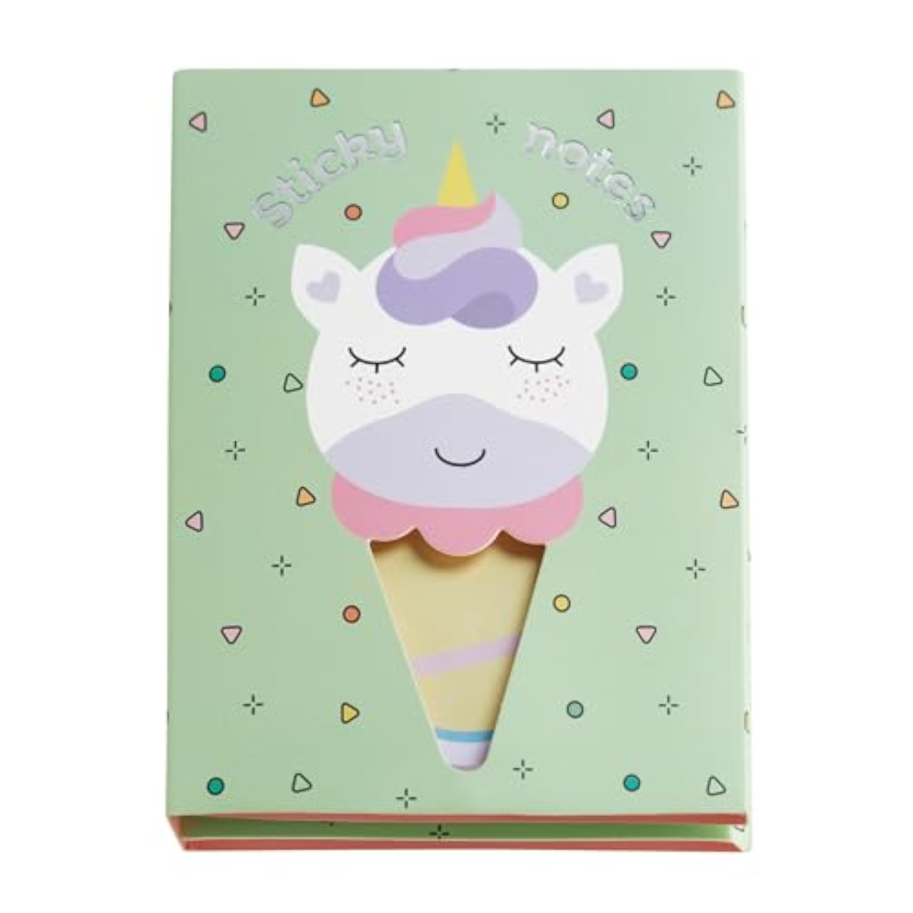 Back2Fun - Set de notas adhesivas unicornio, 10 blocs con 250 hojas, Sticky notes mágicos multiformato estilo kawaii, Ideales para organizar planners, agendas escolares y cuadernos