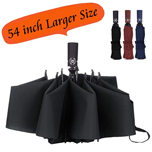Umbrella Large Inverted Folding Umbrellas Windproof Compact Folding Auto open close 10 ribs