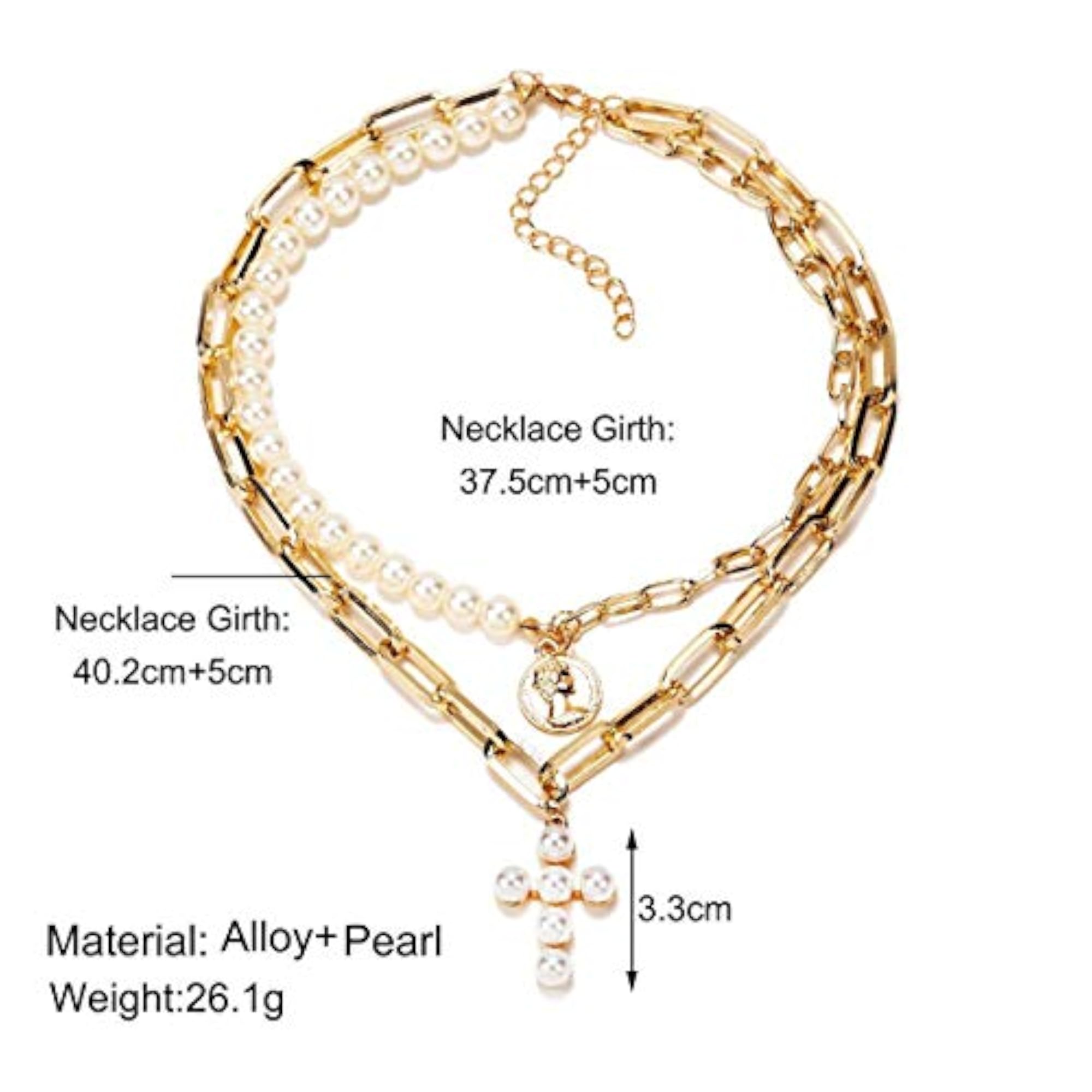 Gold-Tone Plated Layered Necklace