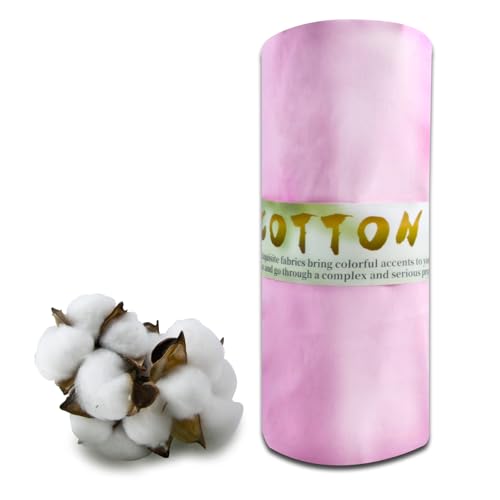 Image of 100% Pink Cotton Fabric for Sewing by 3 Yards, 59 inchWidth Quilting Fabric Medium Weight 5.8 oz, Muslin Fabric by The Yard, Embroidery Cloth