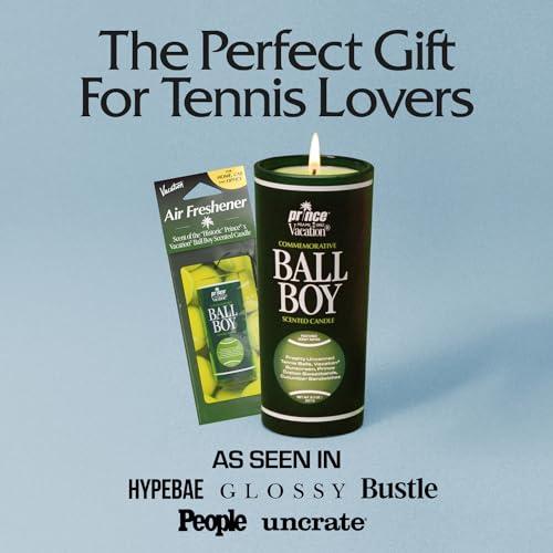 Image of Vacation Car Air Freshener, Pack of 3 - Hanging Air Freshener for Car, Home and Office, Ball Boy Tennis Candle Signature Scent, Long-Lasting Deodorizer